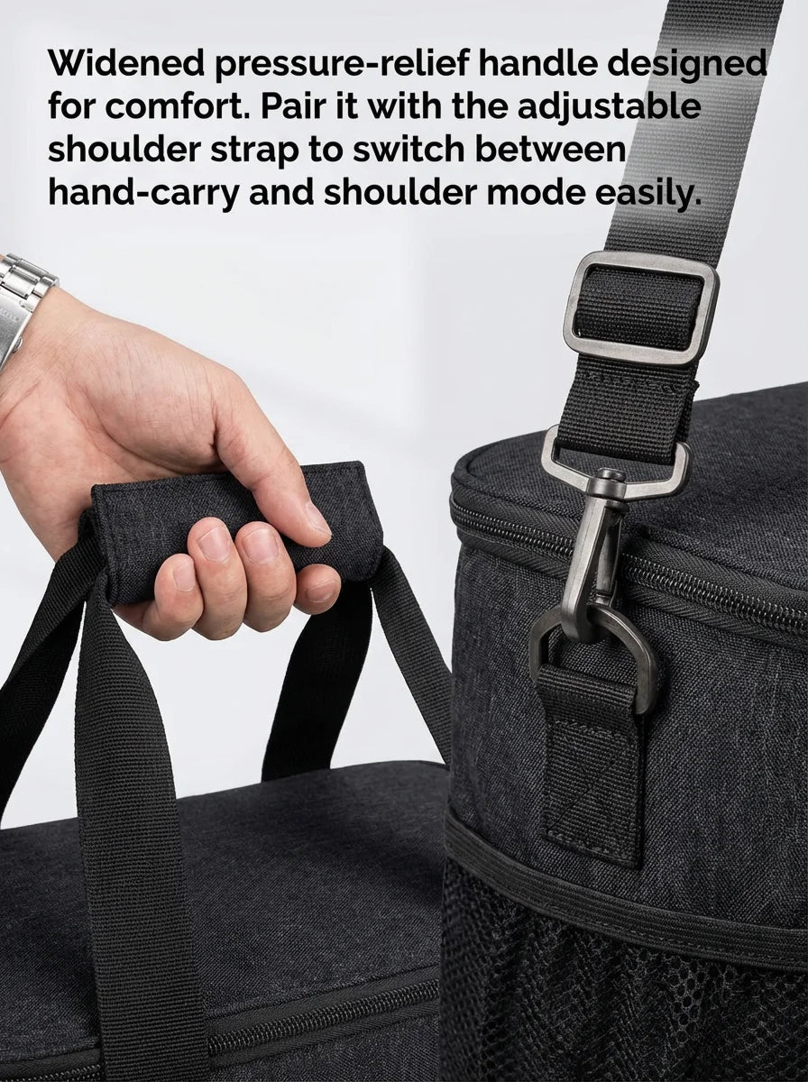 Insulated Lunch Bag - Portable Reusable Food Storage Tote for School, Work & Picnics
