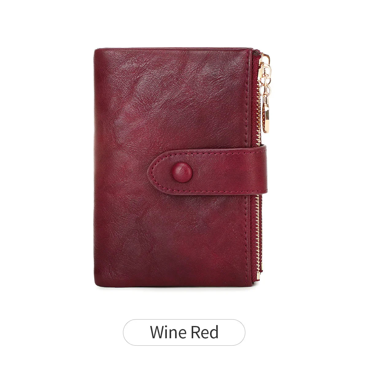 Minimalist Women’s Short Wallet – Large Capacity Triple-Layer Double Zipper Card Holder & Money Bag