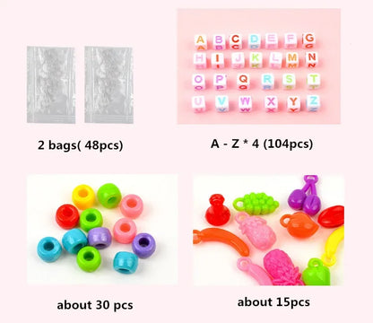 Creative Rainbow Loom Bands Set – Colorful DIY Rubber Bracelet Making Kit for Girls’ Crafts & Birthday Gifts