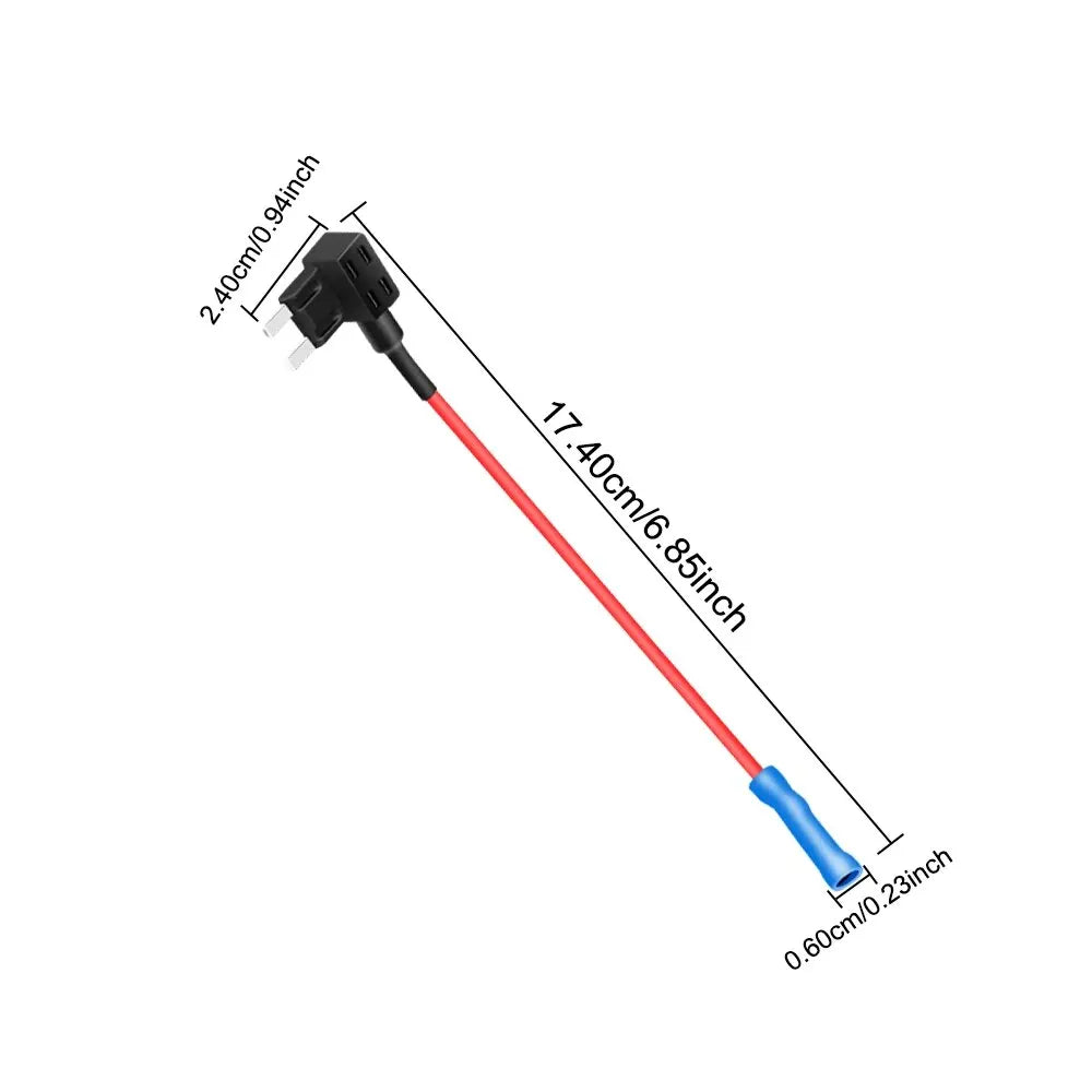 5 Pcs Add-a-Circuit Adapter - APM Tap Mini Blade Micro 12V Car Fuse Box Holder, Auto Insurance ATM Adapter