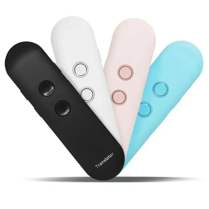 2024 T4 Portable Wireless Smart Translator - Two-Way Instant Voice Translation in 40 Languages, Bluetooth Multi-Language App
