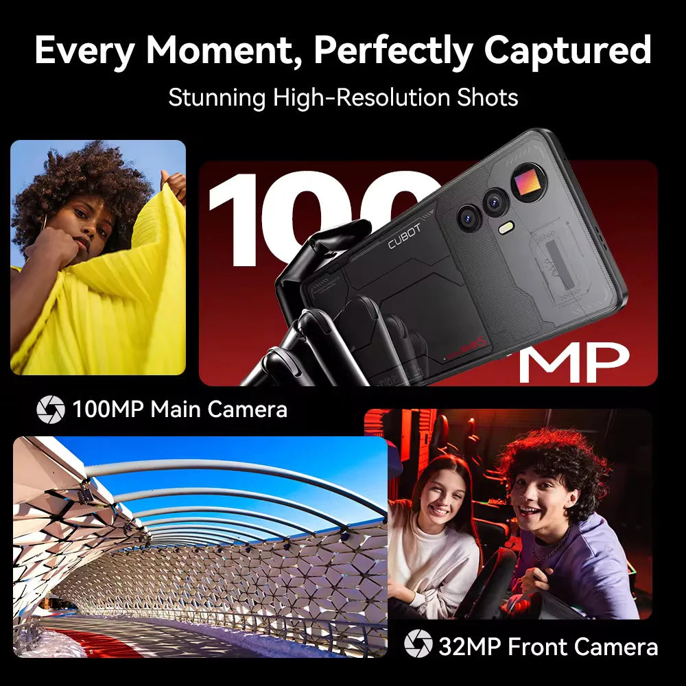 CUBOT MAX 5 5G Smartphone | 6.95" 144Hz Screen, MTK Dimensity 8200, 24GB RAM, 256GB ROM, 100MP Camera, Android 14