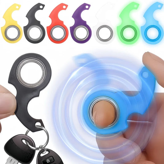 Karambit Spinner Keychain – High-Quality Metal Claw Knife Fidget Spinner with Textured Grip
