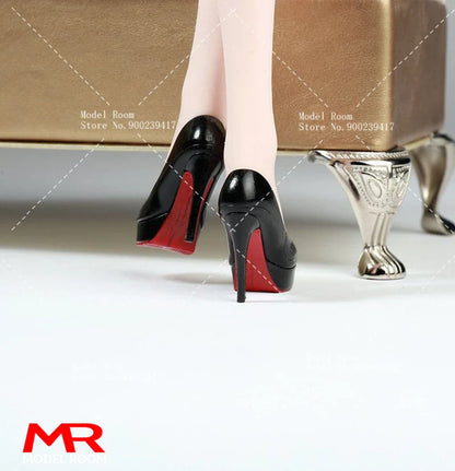 1/6 Scale Fashion Girl High Heel Shoes — Stiletto Court Shoe Model for 12" TBL PH Female Action Figures