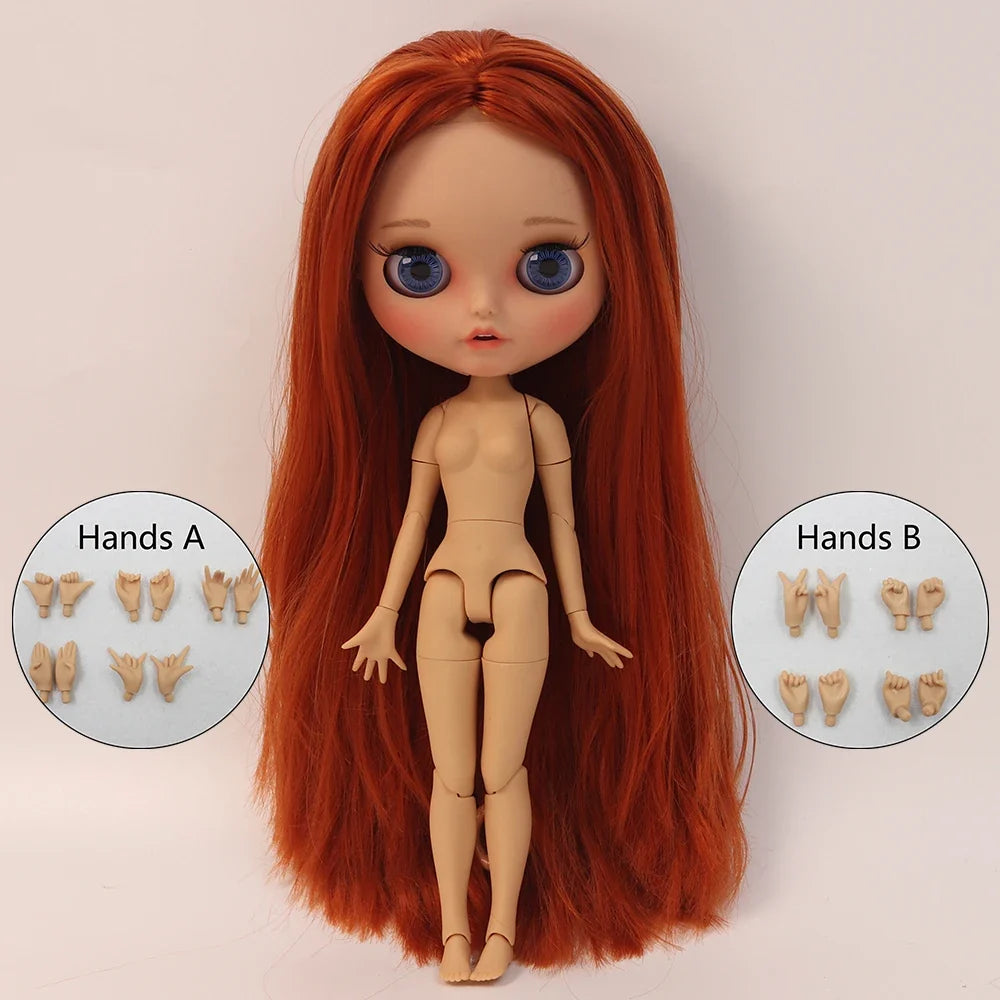 ICY DBS Blythe 1/6 BJD Doll - 30cm Jointed Body Tan Skin Anime Girl Toy