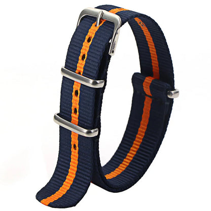 Nylon Watch Strap 16mm 18mm 20mm 22mm — Waterproof Army Sport Watch Band Replacement Belt