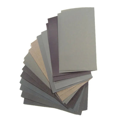 15-Piece Wet & Dry Sandpaper Set (400–3000 Grit) – Assorted Abrasive Sheets for Smoothing & Polishing