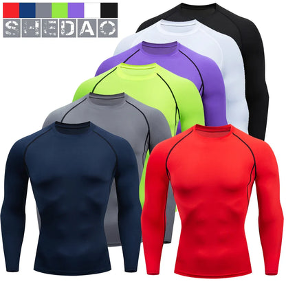2-Piece Men’s Compression Sportswear Set — Gym, Yoga, Workout & Jogging Tracksuit