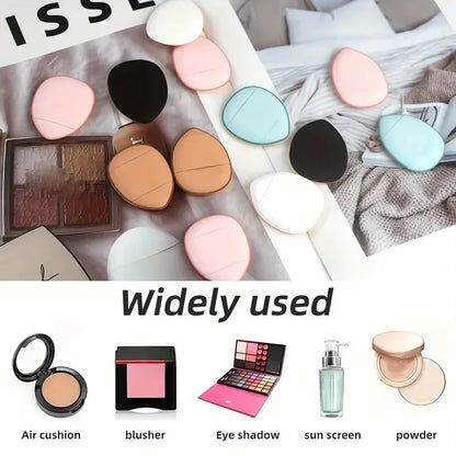 5/10Pcs Mini Finger Puff Foundation Sponge Set for BB Cream, Concealer & Powder - Makeup Applicator Tools