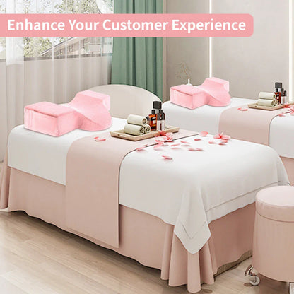 Pink Eyelash Neck Pillow – U-Shaped Memory Foam Support for Lash Extension Accessories