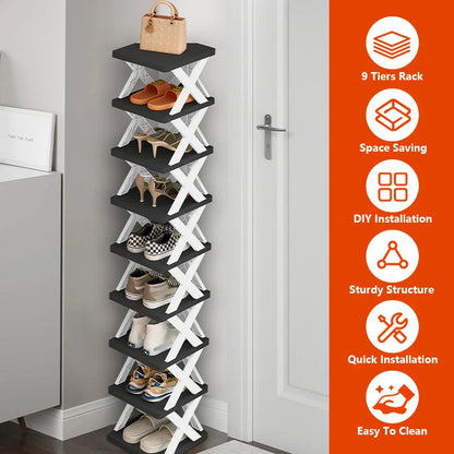 Multi-Layer Detachable Shoe Rack Storage Organizer — Space-Saving Household Shoe Shelf Cabinet