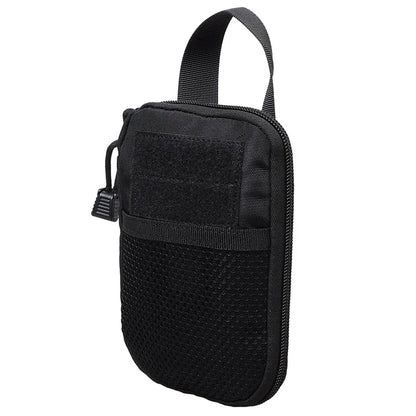 Military Tactical EDC Molle Pouch: Small Medical Waist Pack for Hiking and Hunting - Army Outdoor Sports Bag with Mobile Phone Holder