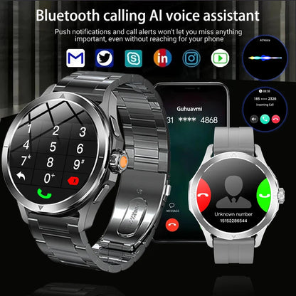 S4 Ultra Xiaomi Smart Bracelet — AMOLED HD Screen Men’s Watch with Bluetooth Call, GPS, NFC, Heart Rate & Compass Tracking