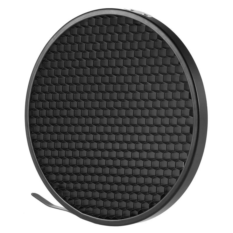 Andoer 7" Reflector Diffuser Lamp Shade – 60° Honeycomb Grid for Bowens Mount Studio Strobe Flash & Speedlite