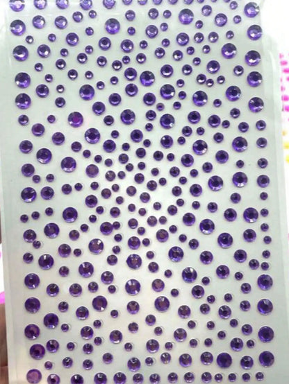 3D Holographic Teardrop Rhinestone Stickers - Self-Adhesive Crystal Diamond Face, Eye & Hair Decoration Tattoos