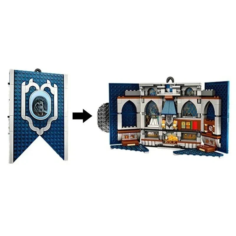 Academy Flag Building Block Set - 4-Piece Collectible Toy Set for Teens & Adults