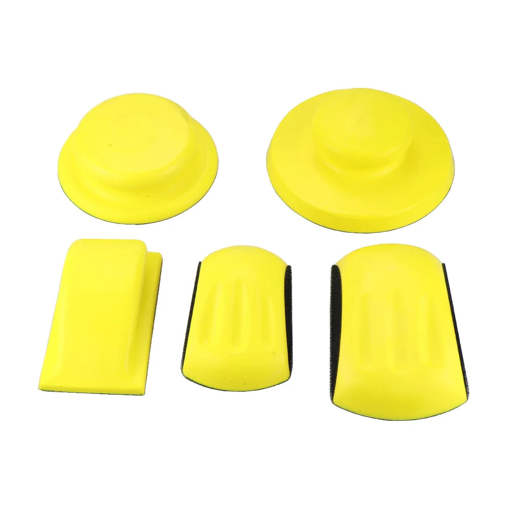 PU Foam Sanding Disc Holder: Sandpaper Backing Polishing Pad Hand Grinding Block