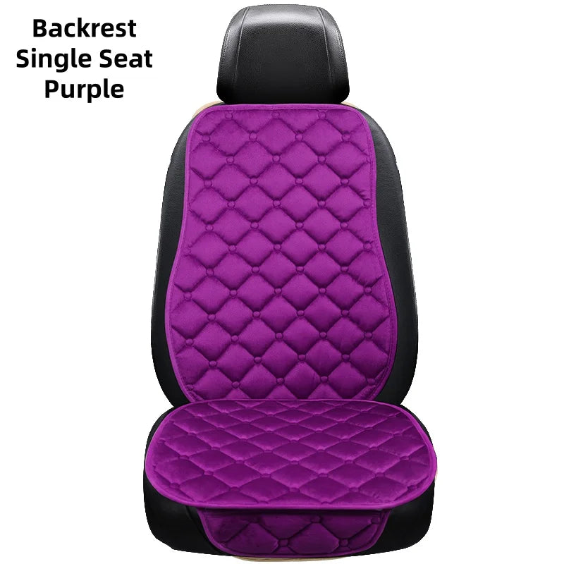 Universal Winter Warm Car Seat Cover Protector Set – 3-Piece Rear Seat Cushion & Back Cushion Auto Seat Protection for Cars, SUVs & Vans