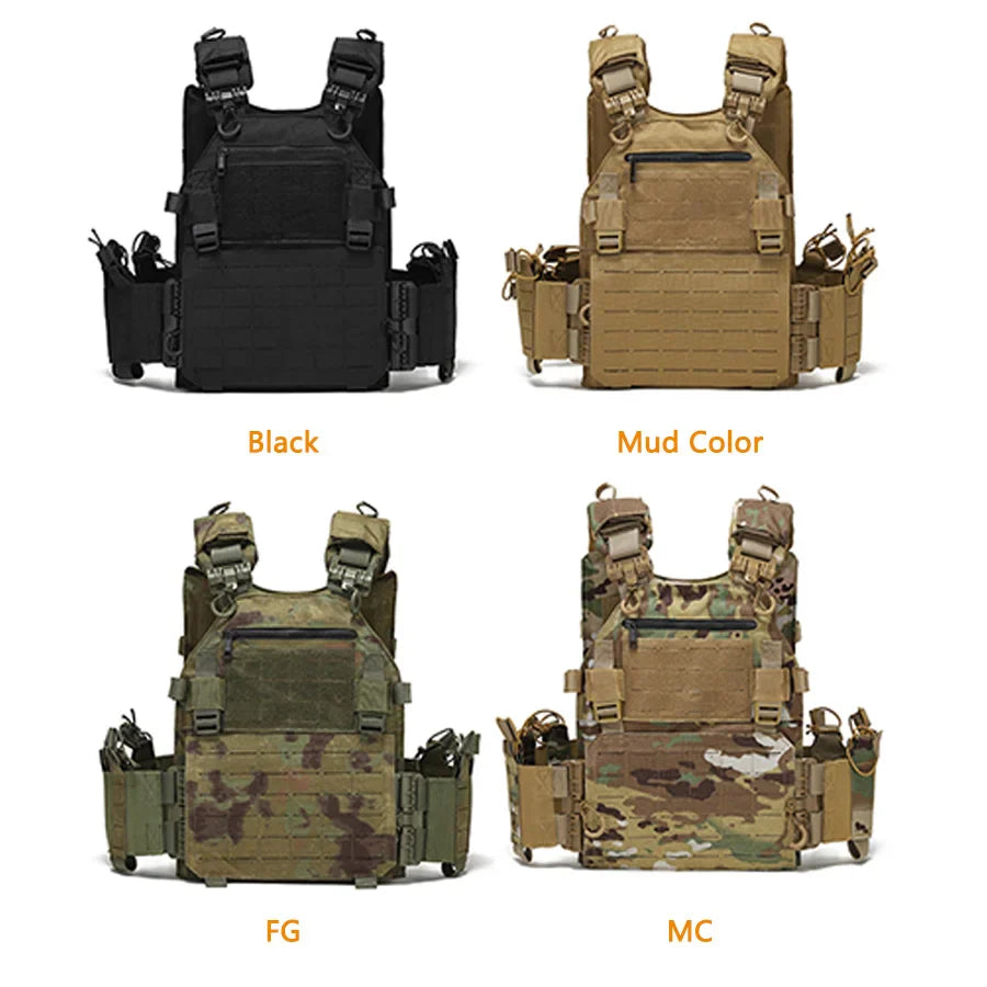 Outdoor Training Vest – Multi-Functional Waterproof MOLLE Expansion Quick-Release Wear-Resistant Tactical Vest