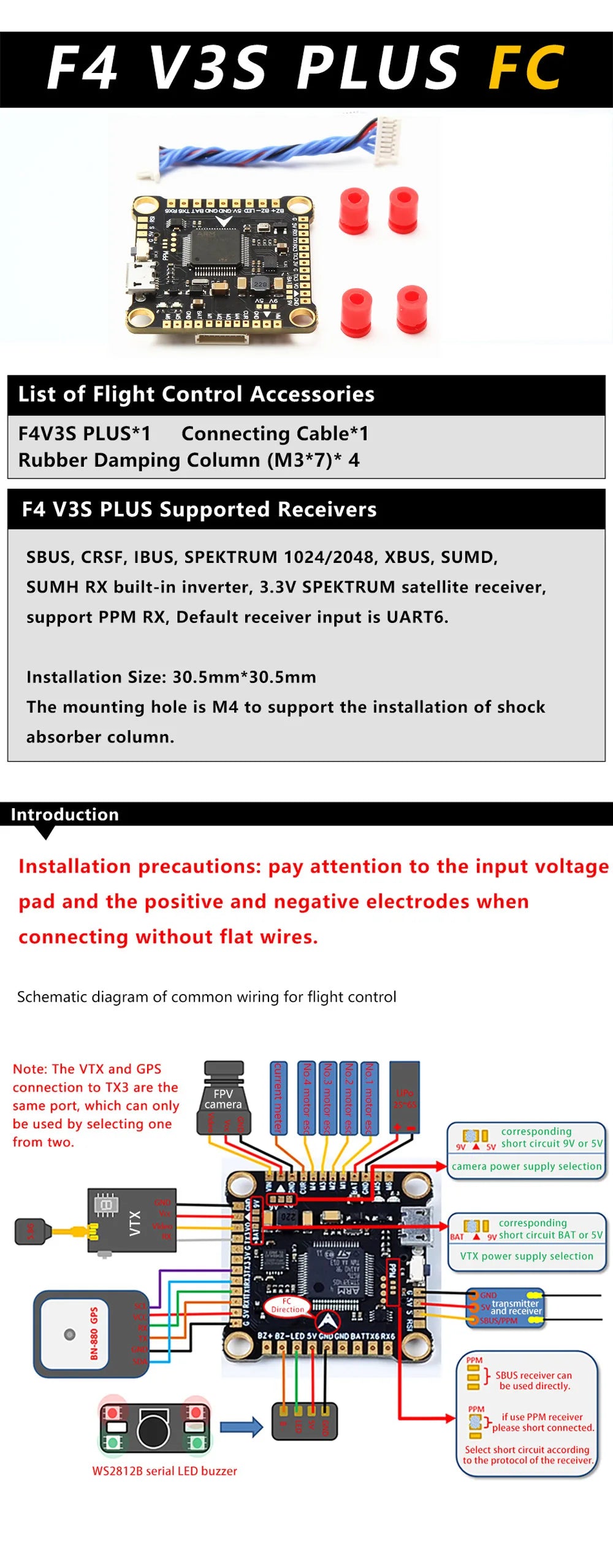 Mark4 5-Inch D5/D5C FPV Carbon Fiber Frame – 5mm Arm, 5043 Propeller, F4V3S FC, 45A ESC Stack & ELRS 915MHz Drone Kit