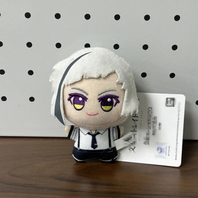 10cm BSD Dazai Osamu Plush Keychain – Nakahara Chuuya, Nakajima Atsushi & Edogawa Rampo Mini Doll Toy Gift