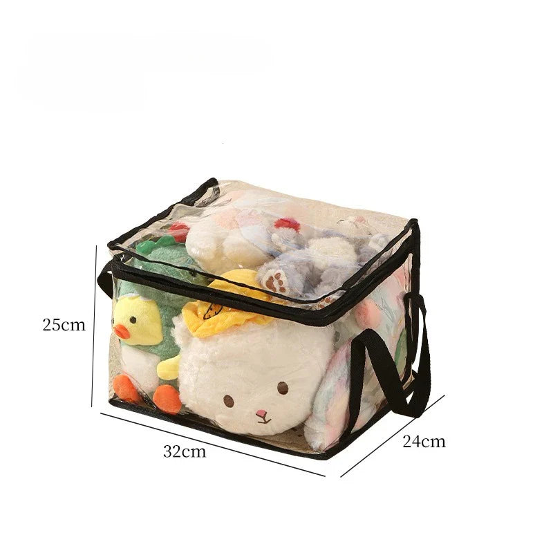 Plush Toy Storage Bag – Large Capacity Organizer for Kids’ Stuffed Animals, Waterproof Student Book & Study Storage Container