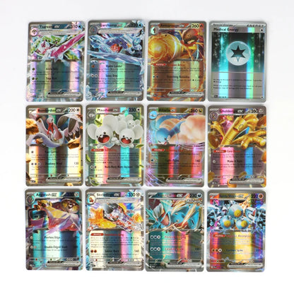 60-100Pcs English Pokemon Cards – Holographic EX, Vstar, Vmax, GX, Charizard, Mewtwo & Evolution Combos