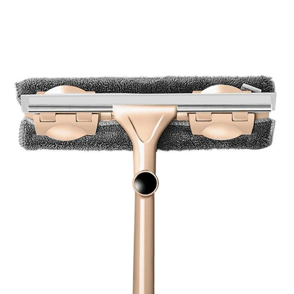 Extendable Telescopic Window Cleaning Mop & Glass Wiper Brush with Long Handle for Household Use