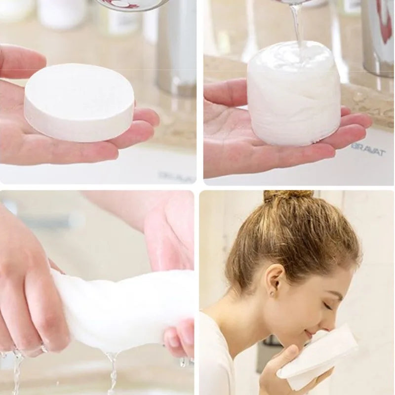 Large Compressed Disposable Bath Towels — Quick-Drying, Portable Travel & Shower Essentials, Washable