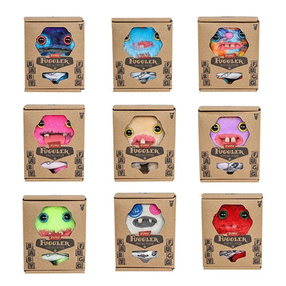 Fuggler Plush Baby Series Mr. Needles – Funny Ugly Monster Stuffed Doll, Munch Rabid Rabbit Wide-Eyed Weirdo Soft Toy 9cm