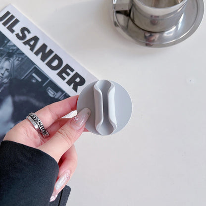 Silicone Lipstick Holder & Mobile Phone Stand — 3M Adhesive Universal Lazy Accessory with Round Lip Gloss Support