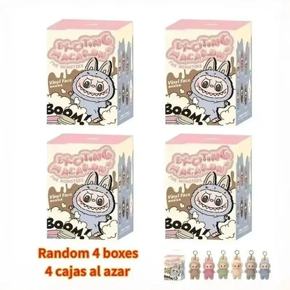 High-Quality Macaron 2 The Monsters Labubu Sitting Party Vinyl Plush Blind Box – Decorative Collectible Doll Gift