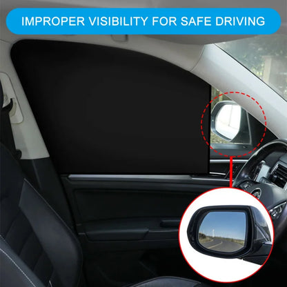 Magnetic Car Sunshade Curtains – UV Protection Window Sun Shield Covers, Double-Sided Auto Sunshade Protector DIY Car Accessories