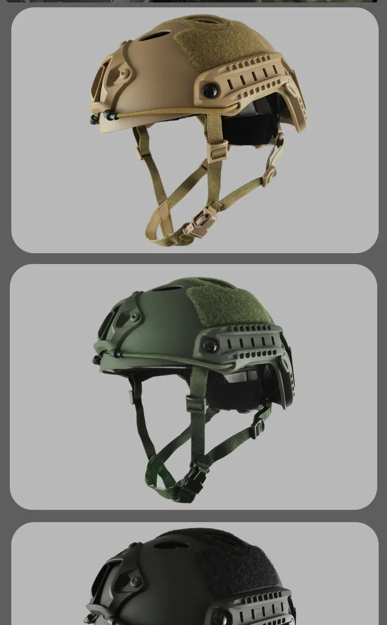 FAST Tactical Airsoft Helmet – Thickened ABS MH Helmet for Outdoor CS, PJ Air Gun Shooting Protective Gear