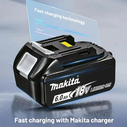 100% Original Makita 18V Lithium Battery – 6Ah/5Ah/3Ah Compatible with DTW700, DDF487, DTD173, DGA404, HR140D, DJV182 Tools
