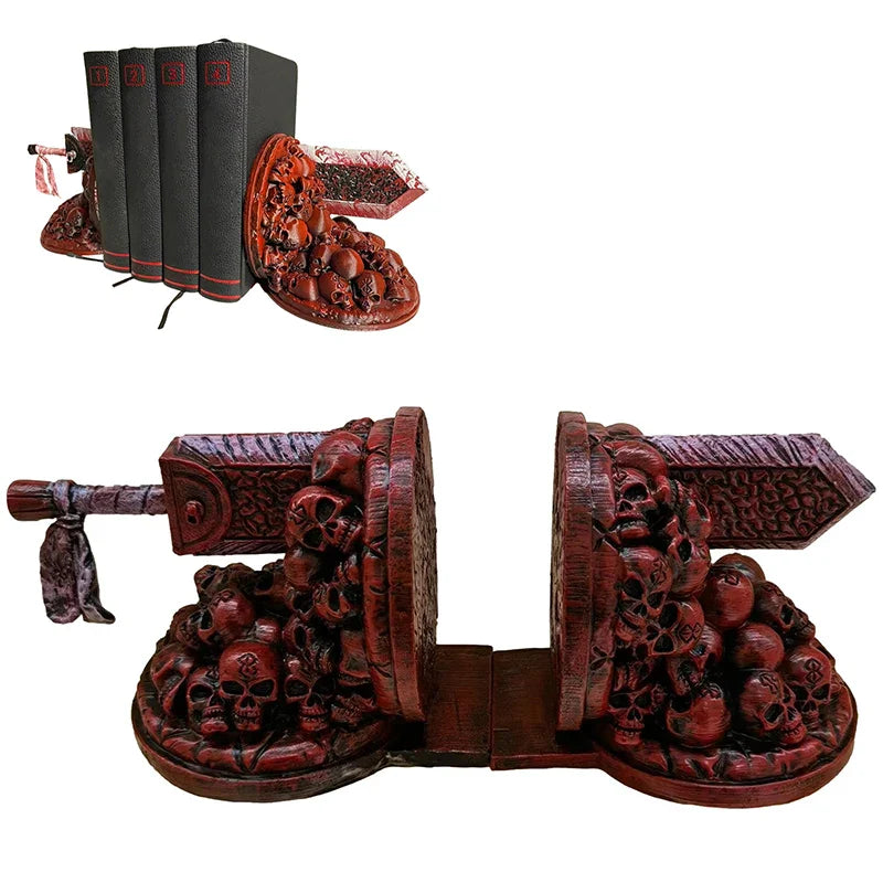 Non-Slip Berserk Bookends – Dragon Slaying Knife Resin Bookstop, Decorative Ornament for Reading Desk, Home & Gift