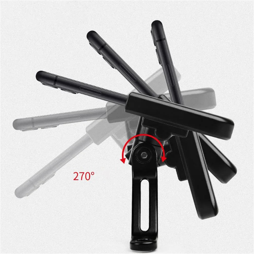 Aluminum Alloy Motorcycle & Bicycle Phone Holder — GPS Mounting Clip & Handlebar Bracket