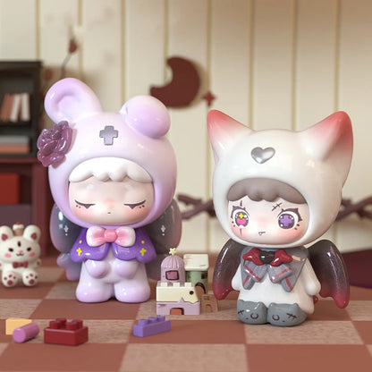 Qubii Autumn Animals Blind Box - Cute Day & Night Series Collectible Grain Ornaments Handmade Style Gift for Girls