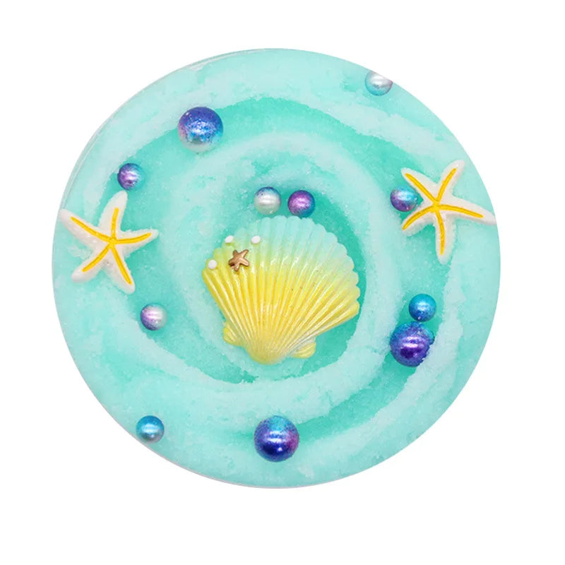 DIY Slime Set for Kids — Non-Sticky Cloud Slime with Ice Cream Cone Scent, Rainbow Charms & Stress-Relief Party Toys