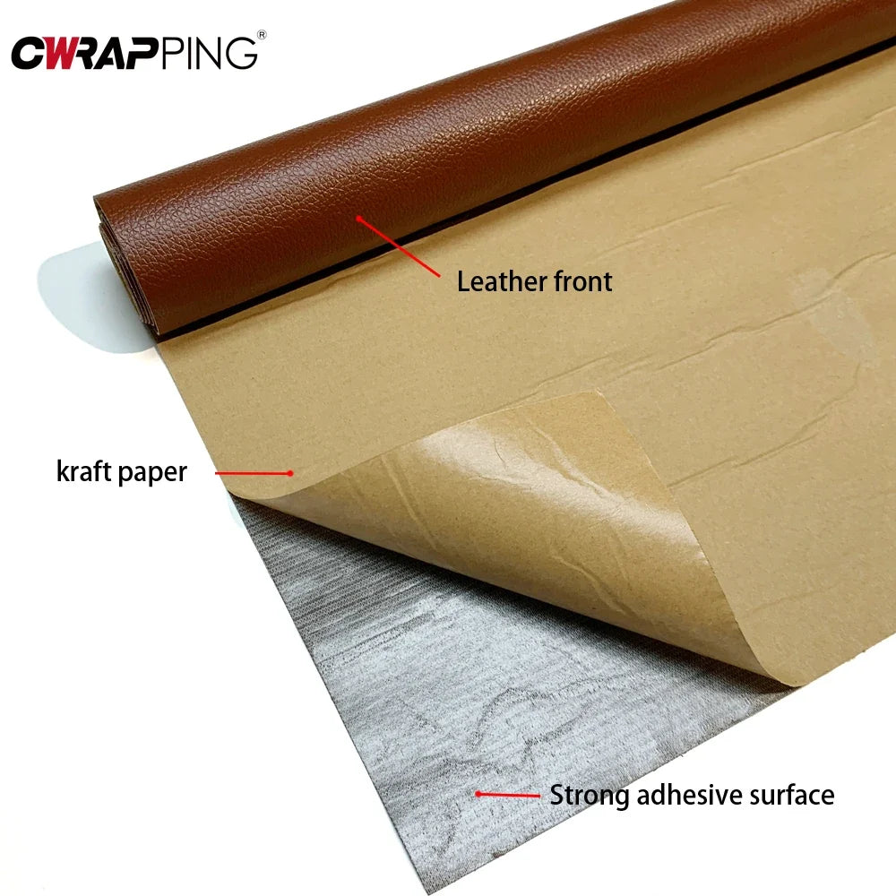PU Leather Repair Patch - Self-Adhesive DIY Repair Sticker for Sofas, Beds, Car & Motorcycle Seats