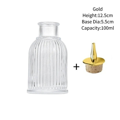 Vintage Glass Cocktail Bitters Bottles — Stainless Steel Cap Seasoning & Bar Accessories for Kitchen & Bartender Use
