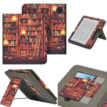 KOBO Libra 7" Leather Case – Hand Strap, Stand & Card Slot Cover for Libra Colour, Libra 2, Libra H2O (N428/N418/N873)