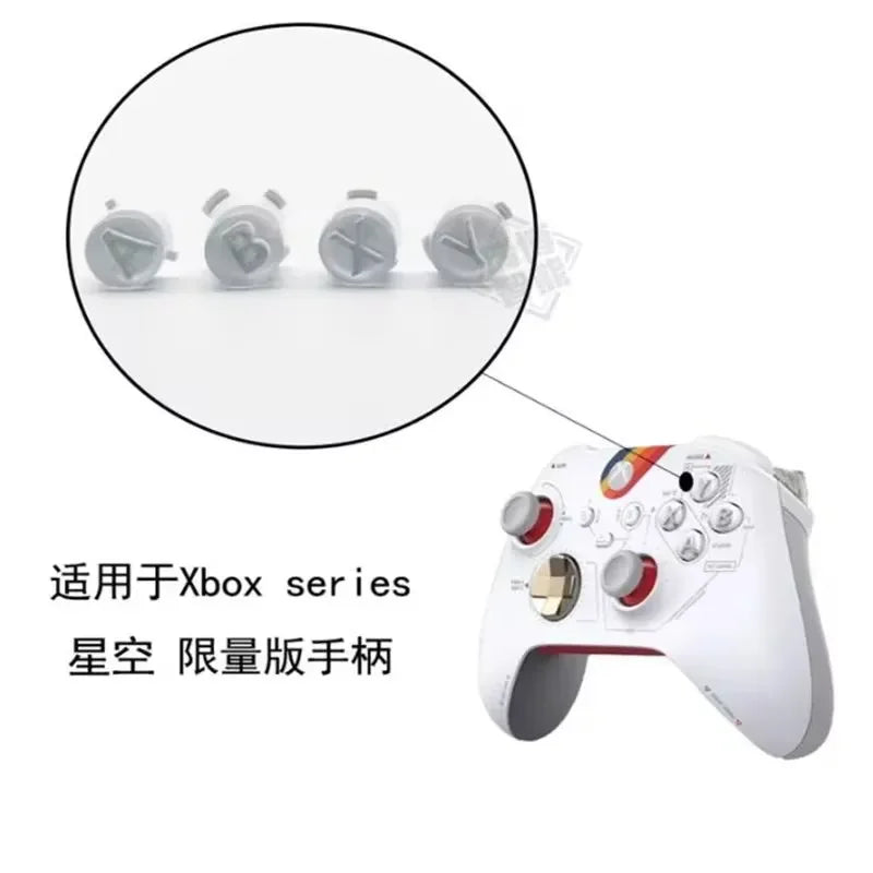 Xbox Series X|S & Xbox One Controller Starfield Edition Full Housing Shell – Rear Grip & Button Replacement Kit