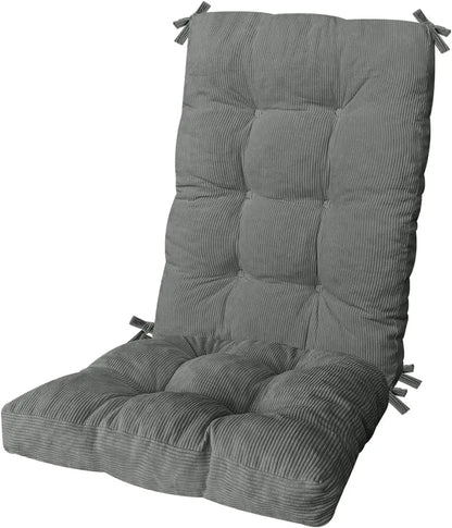 Custom Tufted Rocking Chair Cushion – Non-Slip Corduroy Seat Pad with Ties, Comfortable Indoor Rocking Chair Cushion Set