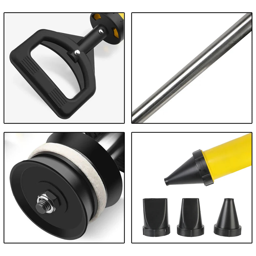 Grout Filling Tools with 4 Nozzles - Applicator Hand Caulking Gun for Grouting Mortar Sprayer, Cement Lime Pump
