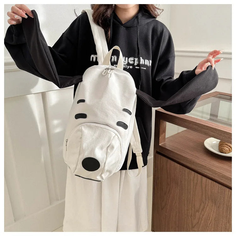 Cute Anime Snoopy Backpack — Large Capacity Oxford Cloth Student Travel Casual Bag