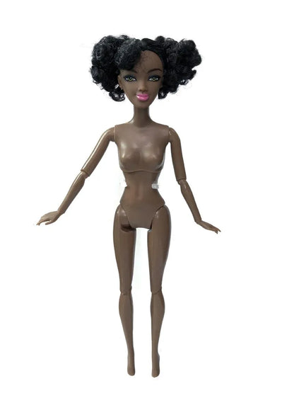 Adollya 32cm 1/6 African Doll — 10-Joint Movable Black American BJD Doll with Makeup, Toy for Girls & Kids Gifts