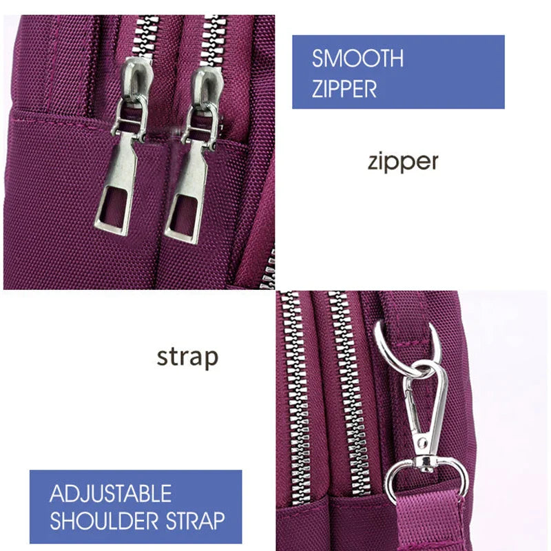 Women’s Mini Multi-Color Crossbody Bag – Compact Shoulder Bag for Daily Casual Outings, Campus, and Commute