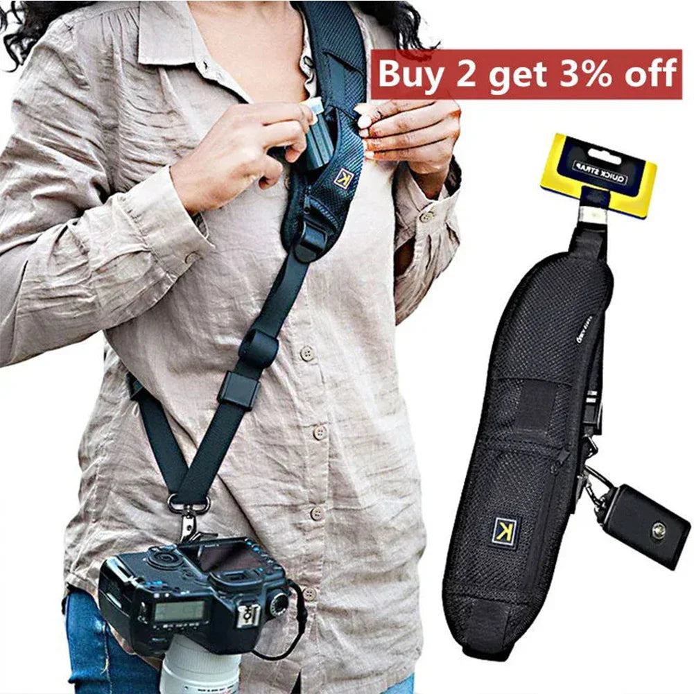 Adjustable Camera Shoulder Strap – Quick Release Neck Sling Belt for Canon, Nikon & Sony Digital Cameras