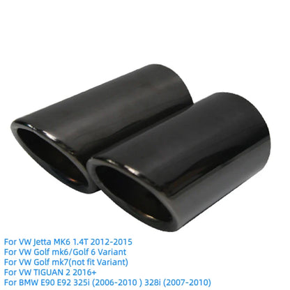 Stainless Steel Exhaust Tip for VW Golf 6/7, Lavida, Bora, Sagitar, Tiguan, Scirocco 1.4T